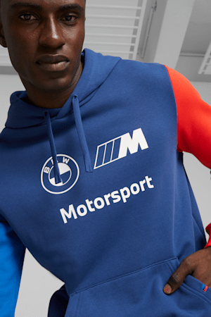 Chandail à capuchon en molleton BMW M Motorsport Homme, Pro Blue-M Color, extralarge